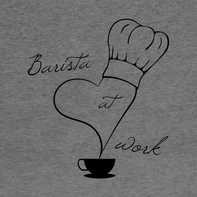 Barista at work, preparing coffee by SpassmitShirts